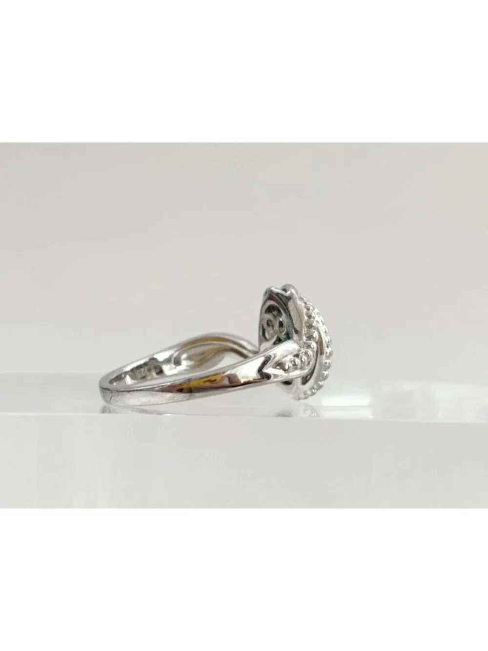 Sleeping Beauty Turquoise Stone Sterling Silver 925 Vintage Ring - sz 11.25